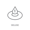 deluge icon. Trendy deluge logo concept on white background from