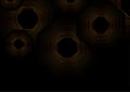 Deluxe golden minimal linear octagons abstract futuristic tech background Royalty Free Stock Photo