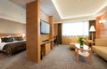 Deluxe hotel suite interior Royalty Free Stock Photo