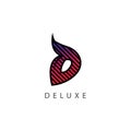 Deluxe Logo Vector Template Design Illustration Royalty Free Stock Photo