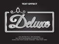 Silver editable text effect