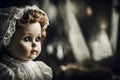 Haunted doll. paranormal photography Royalty Free Stock Photo
