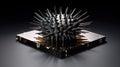 Fluid Symphonies: Ferrofluid\'s Artful Imitation of Technical Structures