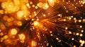 Fiber Optics Holiday Glow Royalty Free Stock Photo