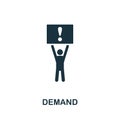 Demand icon. Creative element design from stock market icons collection. Pixel perfect Demand icon for web design, apps, software Royalty Free Stock Photo