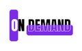 On-Demand Services, On-Demand template card, On-Demand background, Entertainment, Delivery