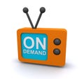 On demand television channel Royalty Free Stock Photo