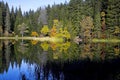Demanovska valley - Vrbicke lake - famous lake in colorful autumn atmosphere
