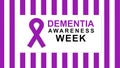 Dementia Awareness Week poster and banner campaign.