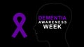 Dementia Awareness Week poster and banner campaign. Design illustration