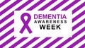 Dementia Awareness Week poster and banner campaign. Design illustration
