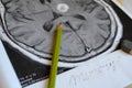 A picture of a stroke. Dementia illness and disease as a loss of brain function and memories