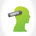 Dementia illustration design Royalty Free Stock Photo