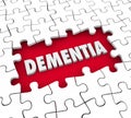 Dementia Puzzle Pieces Hole Aging Memory Loss Alzheimer's Diseas