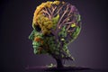 Dementia treatment and treatment concept Alzheimer`s memory brain as old tree recovery