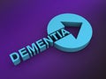 dementia word on purple
