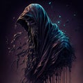 Dementor from harry potter floating digital art Royalty Free Stock Photo