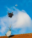 Dementor is pulled tight by a drone in flight for Halloween
Dementor Royalty Free Stock Photo