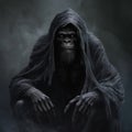 Dementor Transformed Into A Monkey Royalty Free Stock Photo