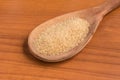 Demerara Sugar into a spoon Royalty Free Stock Photo