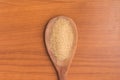 Demerara Sugar into a spoon Royalty Free Stock Photo