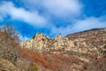 Demerdzhi Mountains, view of the valley of ghosts near Demerji. Alushta, Crimea Royalty Free Stock Photo