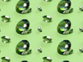 3Demian seamless pattern green gems on green background Royalty Free Stock Photo