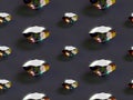 3Demian seamless pattern shiny diamonds on classic blue background Royalty Free Stock Photo