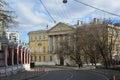 Demidov city estate, Gorokhovsky lane, now Institute of Geodesy and Cartography Engineers in Moscow, Russia Royalty Free Stock Photo