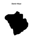 Demir Hisar outline map