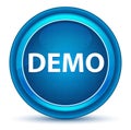 Demo Eyeball Blue Round Button Royalty Free Stock Photo