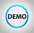 Demo Round Blue Push Button