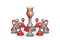 Democracy (chess metaphor) Royalty Free Stock Photo