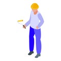 Democracy constructor icon, isometric style