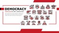 Democracy Government Politic Landing Header Vector