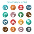 Democracy long shadow icons