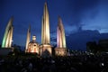 Democracy Monument in event meny thousand of protesters against the government.