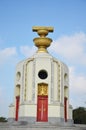 Democracy of Monument and four wing-like structures which guard the Constitution, representing the four branches of the Thai armed