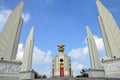 Democracy of Monument and four wing-like structures which guard the Constitution, representing the four branches of the Thai armed