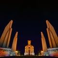 Democracy Monument at night, Bangkok