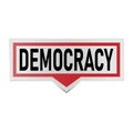 democracy Vote for me speech bubble icon. Clipart image isolated on white background.