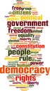 Democracy word cloud