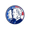 Democrat Joe Biden and Kamala Harris Presidential Election 2020 Retro