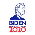 Democrat Joe Biden for President 2020 American Election Retro Royalty Free Stock Photo