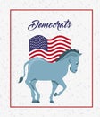Democrat party design Royalty Free Stock Photo