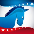 Democrat party design Royalty Free Stock Photo