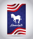 Democrat party design Royalty Free Stock Photo