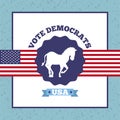 Democrat party design Royalty Free Stock Photo