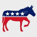 Democrat party symbol isolated vector illustration