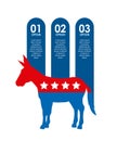 Democrat party usa isolated icon Royalty Free Stock Photo